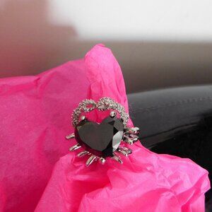 Ladies Black Onyx Cocktail Ring